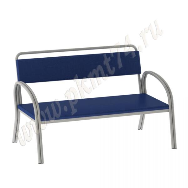 Лавочка в холл МТ 05-12 к-з Синий Лавочка в холл МТ 05-12 к-з Синий