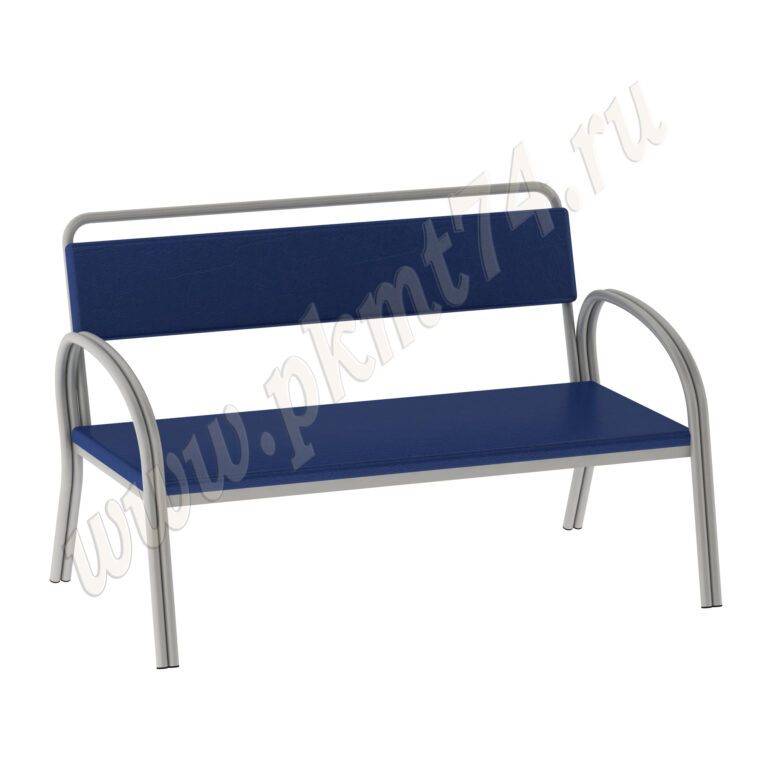 Лавочка в холл МТ 05-12 к-з Синий Лавочка в холл МТ 05-12 к-з Синий