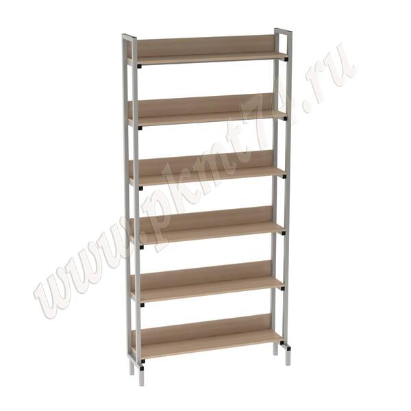 Стеллаж библиотечный односторонний МТ 03-1 Дуб Молочный