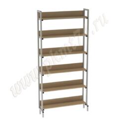 Стеллаж библиотечный односторонний МТ 03-1 Клён