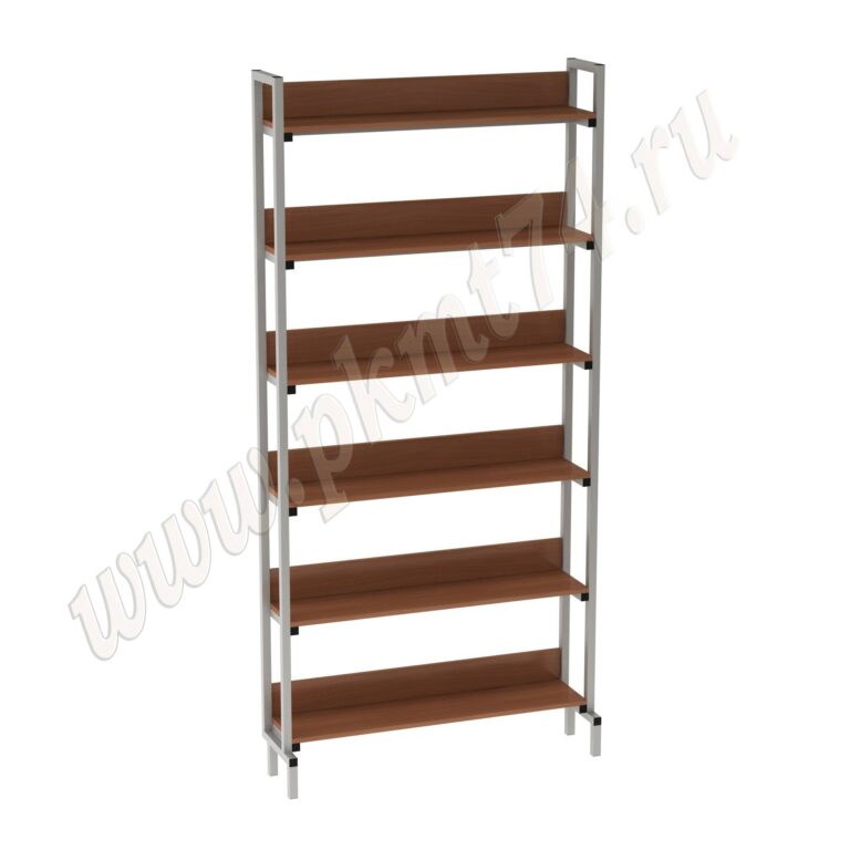 Стеллаж библиотечный односторонний МТ 03-1 Вишня Оксфорд