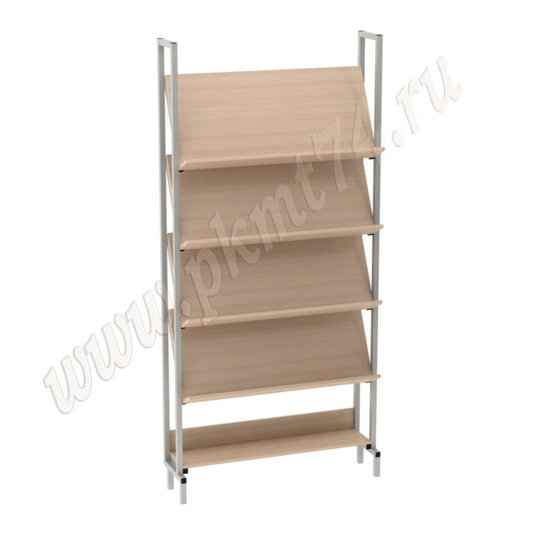 Стеллаж информационный библиотечный МТ 03-3 дуб Молочный Стеллаж информационный библиотечный МТ 03-3 дуб Молочный