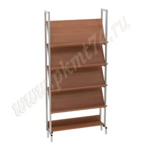 Стеллаж информационный библиотечный МТ 03-3 Вишня Оксфорд