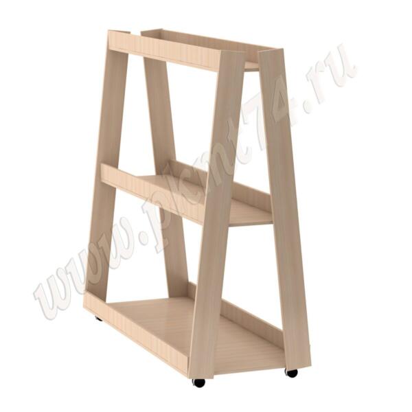 Стеллаж для мячей и спортивного инвентаря МТ 03-6 дуб Молочный