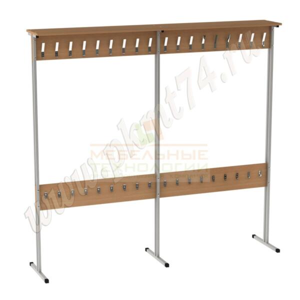 Вешалка напольная двухсторонняя МТ 04-2 Бук Бавария светлый Вешалка напольная двухсторонняя МТ 04-2 Бук Бавария светлый