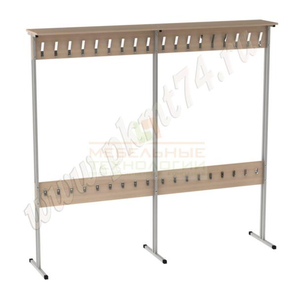 Вешалка напольная двухсторонняя МТ 04-2 Дуб Молочный