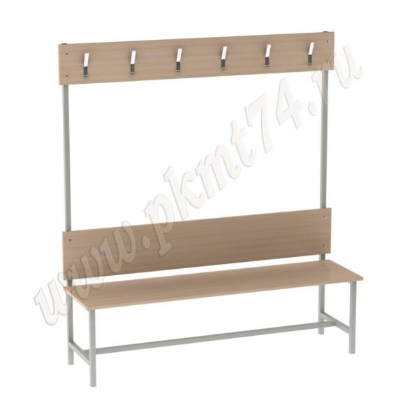 Лавочка для спортивной раздевалки МТ 05-8 Дуб Молочный