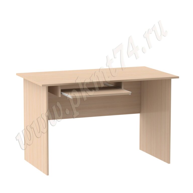 Стол компьютерный с полкой под клавиатуру МТ 07-1 Дуб Молочный