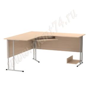 Стол компьютерный угловой на металлокаркасе МТ 07-10 дуб Молочный Стол компьютерный угловой на металлокаркасе МТ 07-10 дуб Молочный
