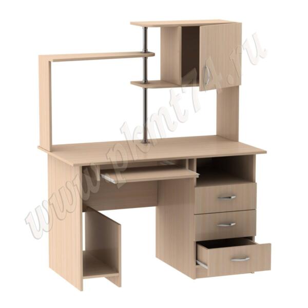 Стол компьютерный с надставкой МТ 07-11 дуб Молочный