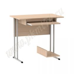 Стол компьютерный на металлокаркасе МТ 07-12 дуб Молочный