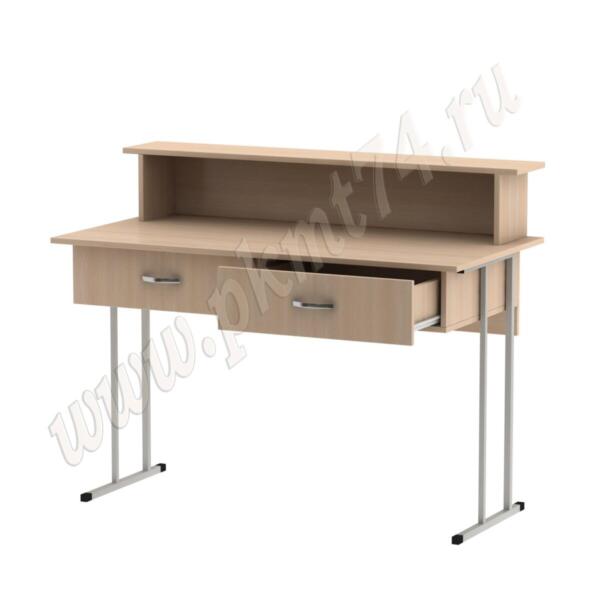 Стол барьер на металлокаркасе МТ 08-4 Дуб Молочный