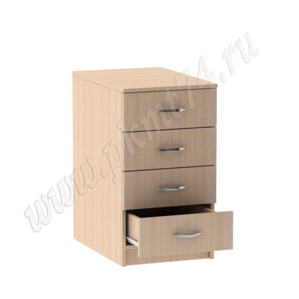 Тумба стационарная с четырьмя ящиками МТ 09-11 дуб Молочный Тумба стационарная с четырьмя ящиками МТ 09-11 дуб Молочный