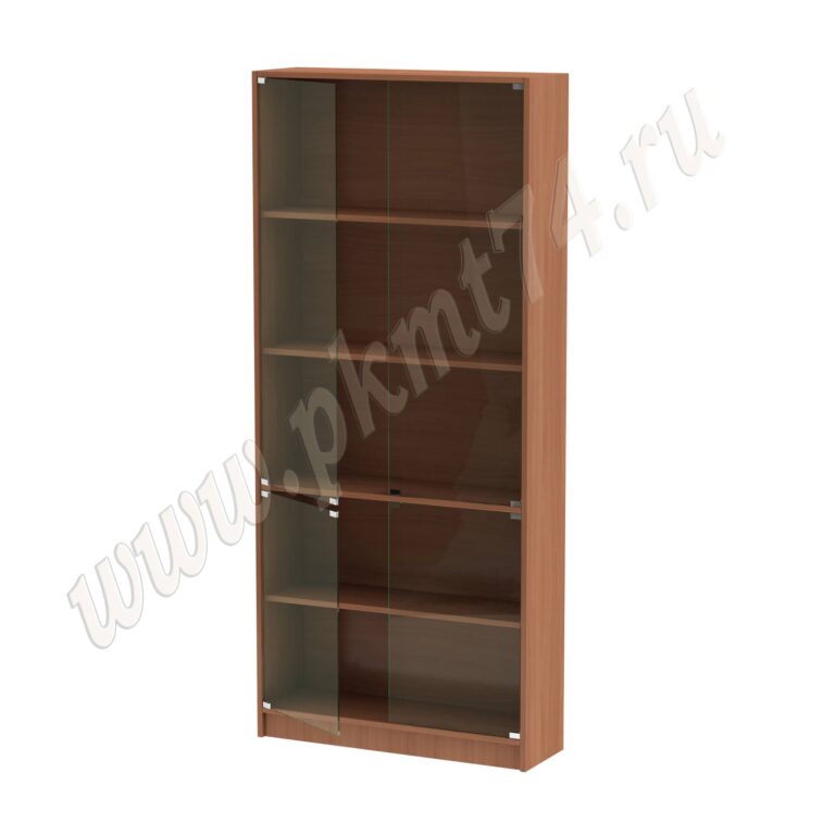Шкаф витринный со стеклянными дверцами МТ 12-5 Вишня Оксфорд