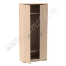 Шкаф для одежды с двумя полками МТ 14-7 дуб Молочный Шкаф для одежды с двумя полками МТ 14-7 дуб Молочный