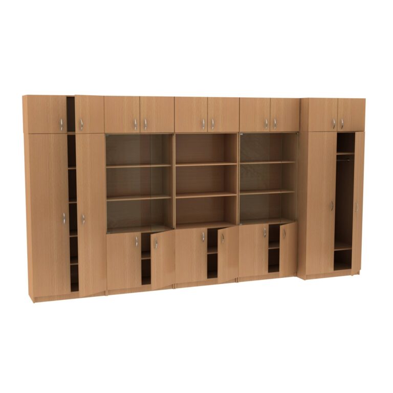 Набор из пяти шкафов с антресолями МТ 14-34-12 Бук Набор из пяти шкафов с антресолями МТ 14-34-12 Бук