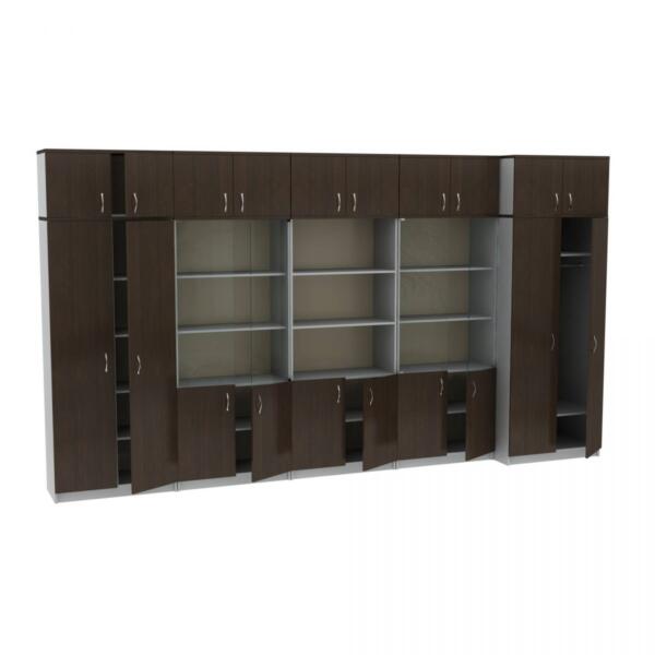 Набор шкафов для офиса МТ 14-34-12 Алюминий-Венге