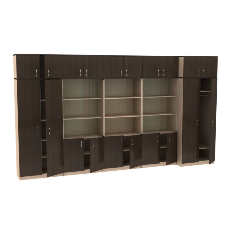 Набор шкафов для офиса МТ 14-34-12 Молочный-Венге Набор шкафов для офиса МТ 14-34-12 Молочный-Венге