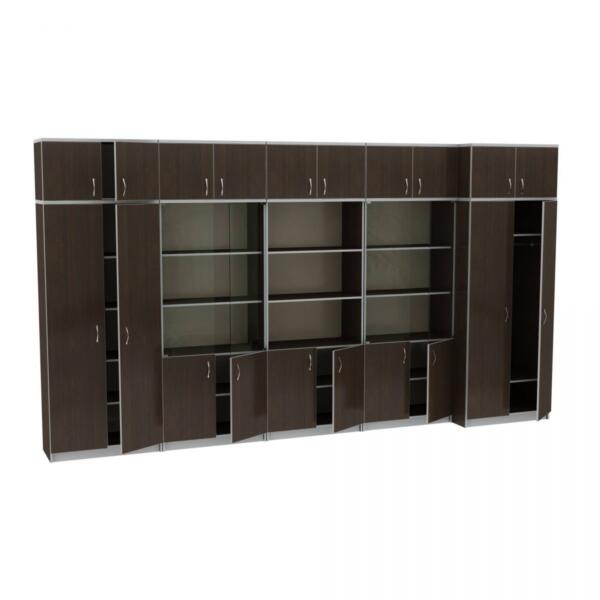 Набор шкафов для офиса МТ 14-34-12 Венге-Алюминий