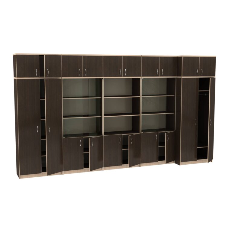 Набор шкафов для офиса МТ 14-34-12 Венге-Молочный Набор шкафов для офиса МТ 14-34-12 Венге-Молочный