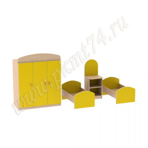 Спальная комната для кукол МТ 17-106 Дуб Молочный - Жёлтый