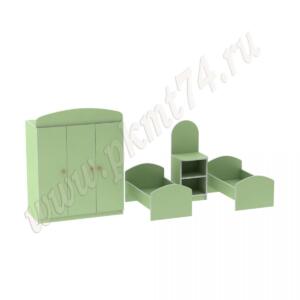 Спальная комната для кукол МТ 17-106 Салатовый Спальная комната для кукол МТ 17-106 Салатовый