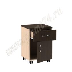 Тумба на колесах с выкатываемым ящиком и дверкой МТ 09-12 Мол-Венге Тумба на колесах с выкатываемым ящиком и дверкой МТ 09-12 Мол-Венге
