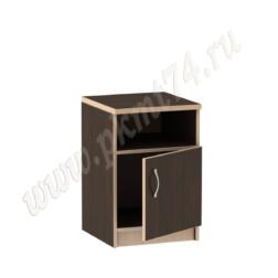 Тумба с нишей и дверкой для офиса МТ 09-6 Венге-Молочный
