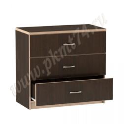 Тумба под оргтехнику с ящиками МТ 10-9 Венге-Молочный
