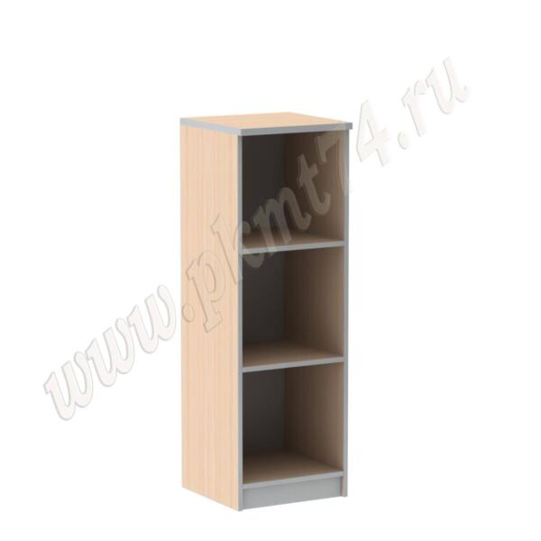 Пенал открытый с двумя полками МТ 13-1 Молочный-Алюминий