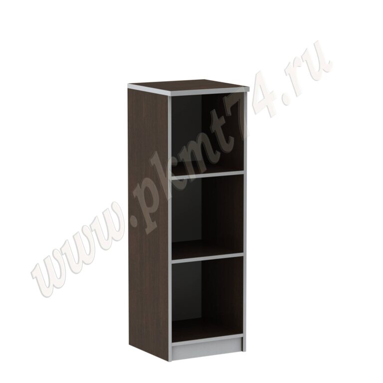 Пенал открытый с двумя полками МТ 13-1 Венге-Алюминий Пенал открытый с двумя полками МТ 13-1 Венге-Алюминий