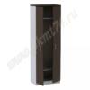 Шкаф для одежды в офис с выкатной штангой МТ 14-6 Алюминий-Венге