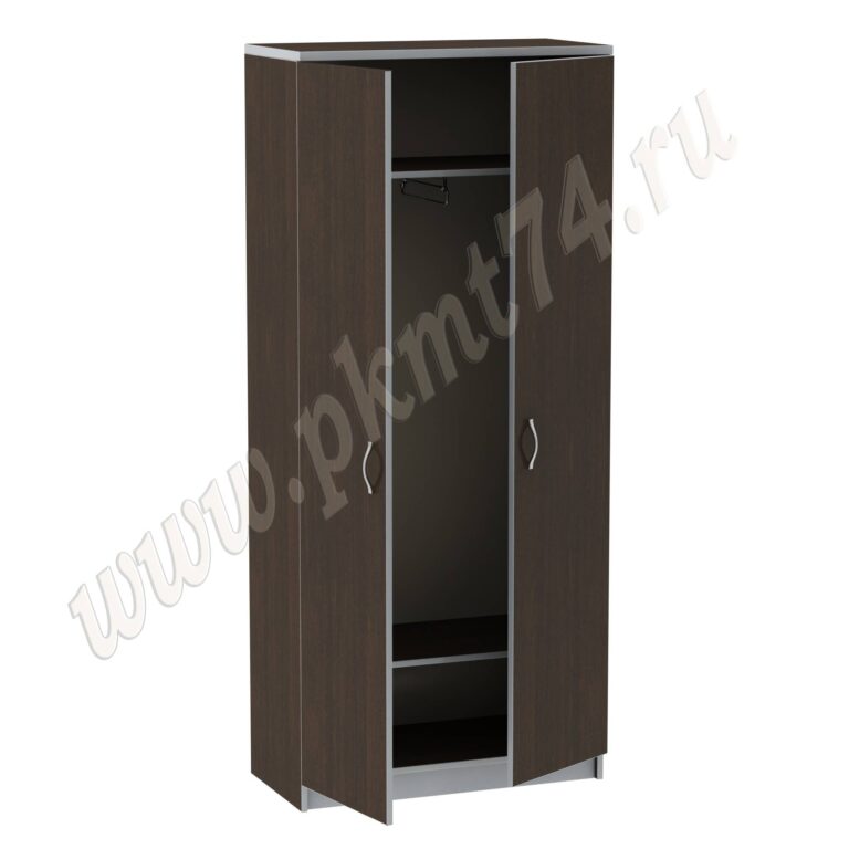 Шкаф для одежды сотрудников МТ 14-7 Венге-Алюминий