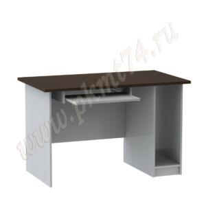 Стол офисный с подставкой под системный блок МТ 07-3 Алюм-Венге Стол офисный с подставкой под системный блок МТ 07-3 Алюм-Венге