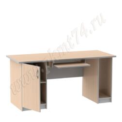 Стол компьютерный двухтумбовый для офиса МТ 07-4 Мол-Алюм