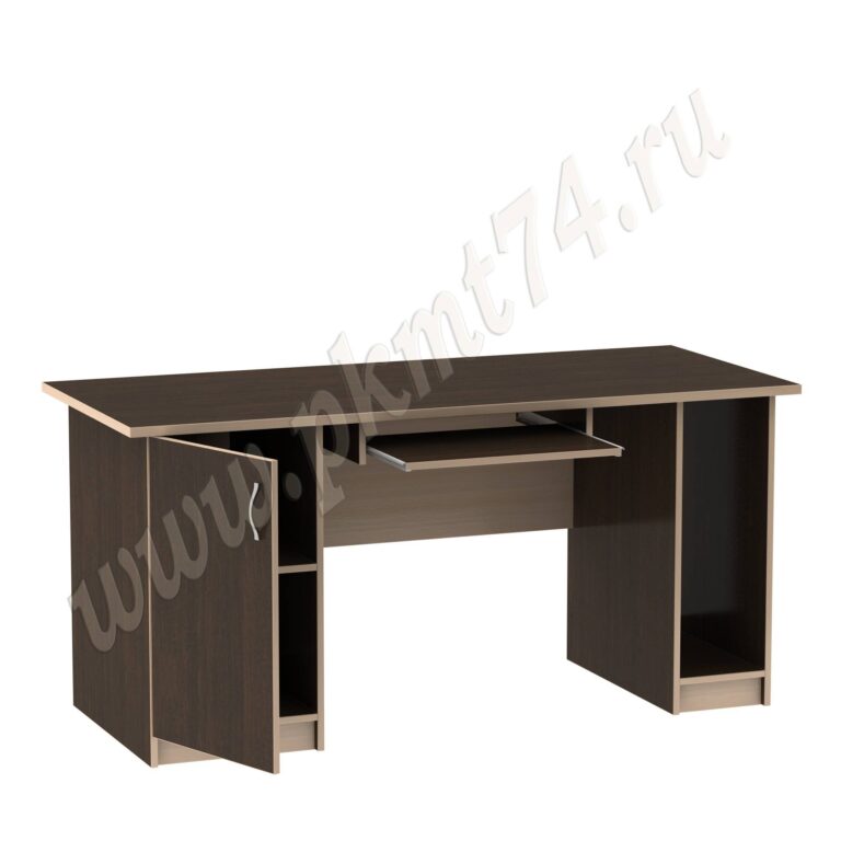 Стол компьютерный двухтумбовый для офиса МТ 07-4 Венге-Мол