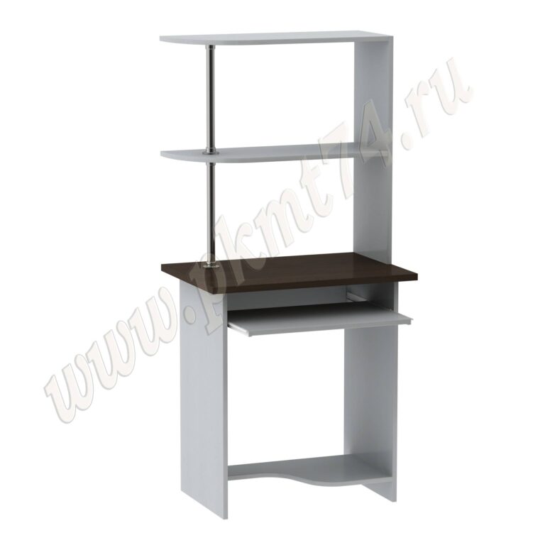 Стол для ноутбука с надставкой МТ 07-8 Алюминий-Венге