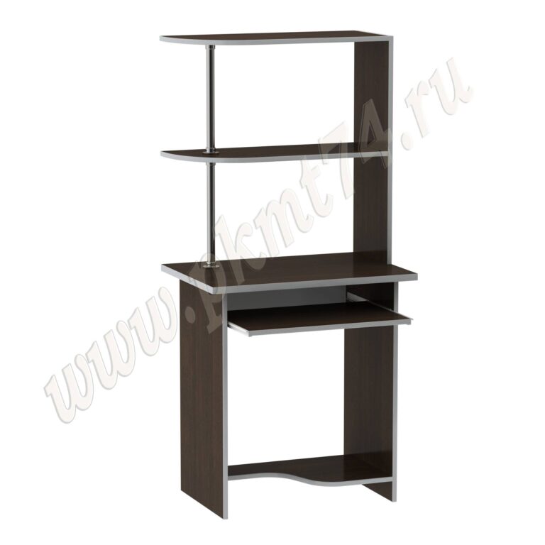 Стол для ноутбука с надставкой МТ 07-8 Венге-Алюминий