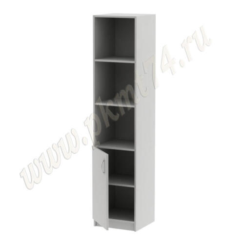 Пенал с открытыми полками и дверкой МТ 13-10 Серый Пенал с открытыми полками и дверкой МТ 13-10 Серый