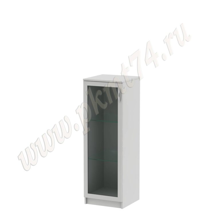 Пенал в кабинет врача со стеклянными полками МТ 13-7 Серый