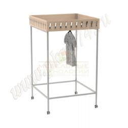 Вешалка гардеробная передвижная МТ 04-10 Дуб Молочный Вешалка гардеробная передвижная МТ 04-10 Дуб Молочный
