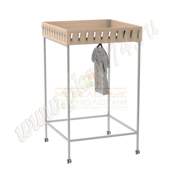 Вешалка гардеробная передвижная МТ 04-10 Дуб Молочный