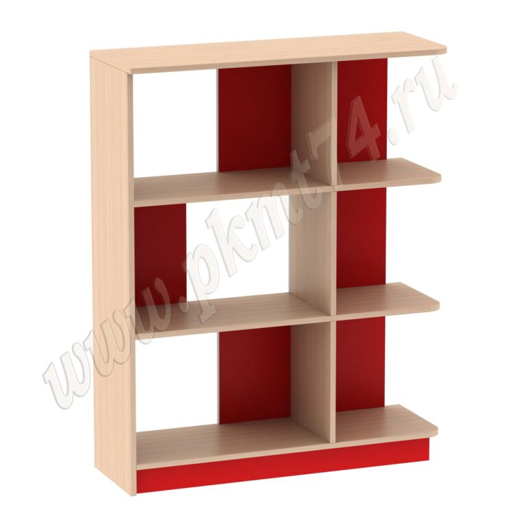 Полка для игрушек МТ 17-46 Дуб Молочный-Красный