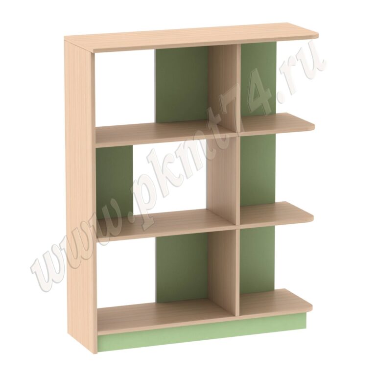 Полка для игрушек МТ 17-46 Дуб Молочный-Салатовый