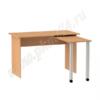 Раздвижной стол для общежития МТ 06-24 Бук Бавария светлый