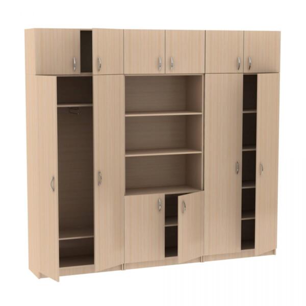 Секция из шкафов с антресолями МТ 14-34-9 Дуб Молочный