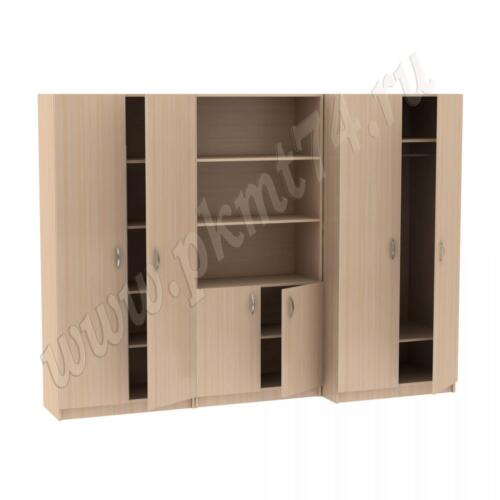 Секция из трех шкафов МТ 14-34-1 дуб Молочный