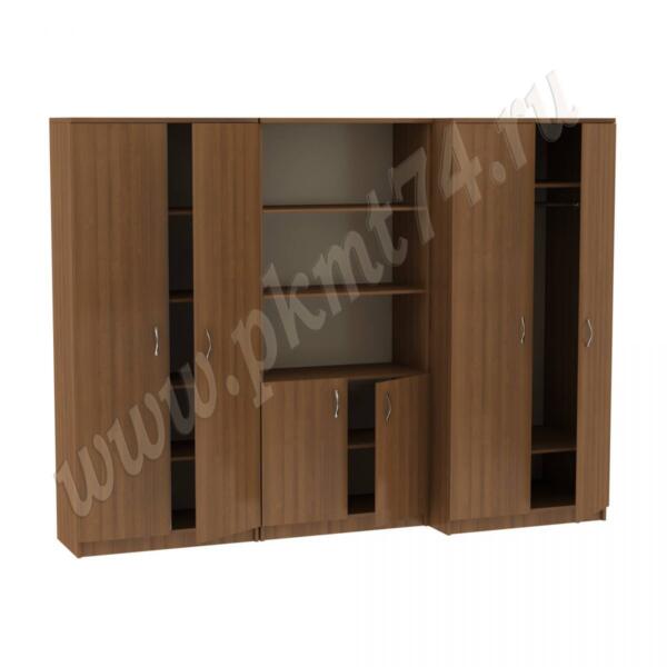 Секция из трех шкафов для офиса МТ 14-34-1 Орех