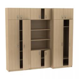 Секция из трех шкафов с антресолями МТ 14-34-7 Клён