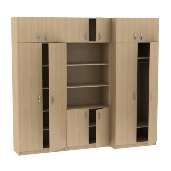 Секция из трех шкафов с антресолями МТ 14-34-7 Клён